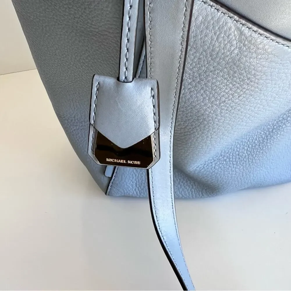 Michael Kors Whitney Pebbled Leather Tote Pale Blue‎